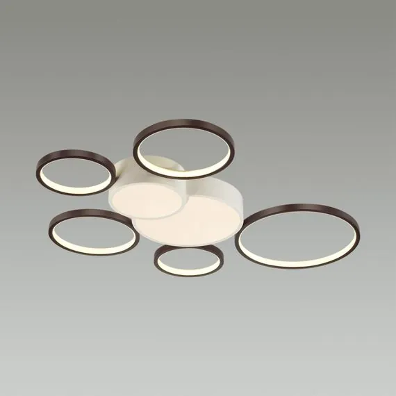 LUMION 5254/99CL LEDIO LN23 246 белый, черный Люстра потолочная диммир. с ДУ LED 126W 8316Лм 220V NORBERT, изображение 4