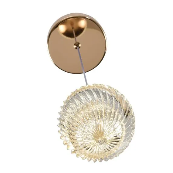 LUMION 8083/1A LEDIO LN25 320 золото/прозрачный, металл/акрил Подвесной светильник LED 1*3W 220V RIMINI, изображение 5