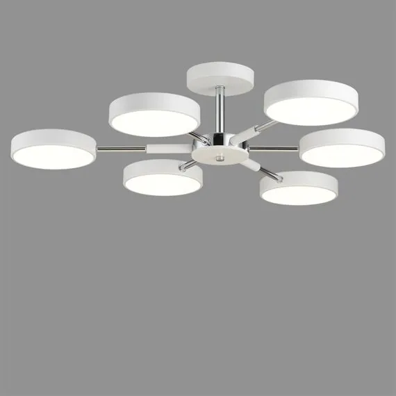 LUMION 5659/99CL LEDIO LN23 281 белый, хром Люстра потолочная LED 108W 3000-6000K 5773Лм 220V MIKA, изображение 3