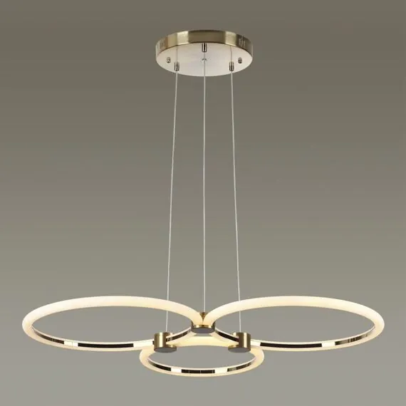 LUMION 5297/80L LEDIO LN23 085 золотой Светильник подвесной LED диммир. с ДУ 80W 3000-6000К 6232Лм 220V NOVA, изображение 5
