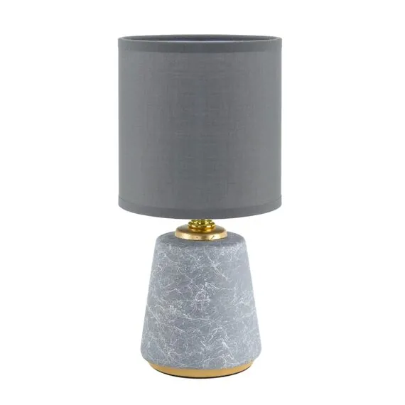 LUMION 8168/1T COUNTY LN25 000 серый, керамика/текстиль Настольная лампа E14 1*40W 220V GIATA