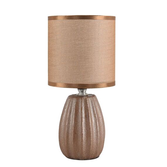 LUMION 8171/1T COUNTY LN25 000 коричневый, керамика/текстиль Настольная лампа E14 1*40W 220V EVANA