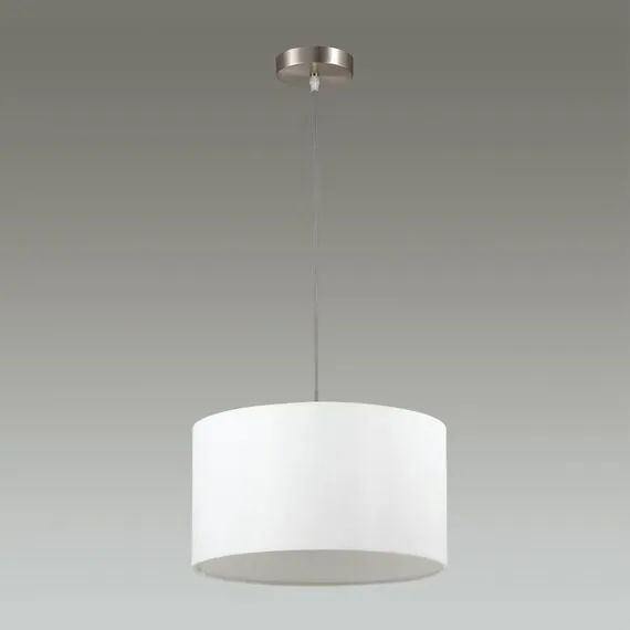 LUMION 3745/2 MODERNI LN19 126 никель/белый, металл/текстиль Подвес E27 2*60W 220V NIKKI, изображение 3