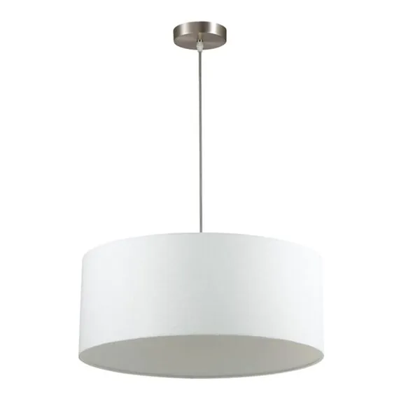 LUMION 3745/3 MODERNI LN19 126 никель/белый, металл/текстиль Подвес E27 3*60W 220V NIKKI