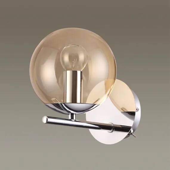 LUMION 4454/1WA MODERNI LN20 000 хром, янтарный Бра E14 1*40W 220V SIERRA, изображение 3