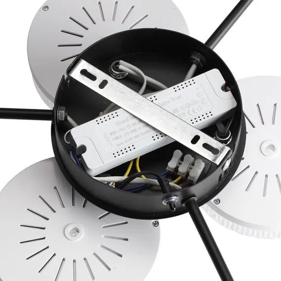 LUMION 8236/6CL LEDIO LN25 000 черный, металл/акрил Люстра потолочная с пультом ДУ LED 85W 3000-6000К 220V DIDANA, изображение 9