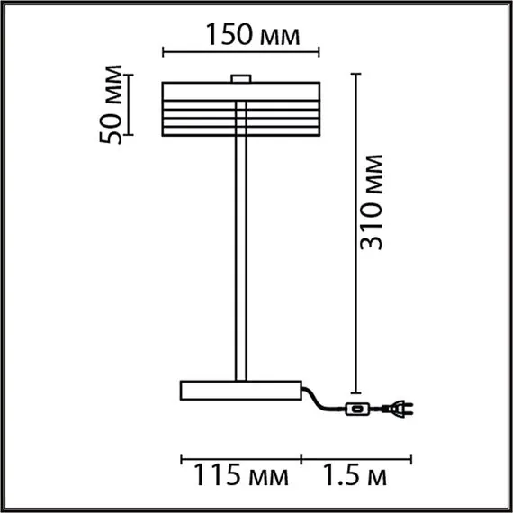 LUMION 8252/1TL LEDIO LN25 393 серебро/белый/прозрачный, металл/акрил Настольная лампа LED 7W 400К 220V SATIANA, изображение 2
