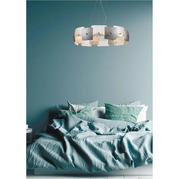 LUMION 6588/8 MODERNI LN25 146 хром/тонированное стекло, металл/стекло Люстра подвесная E14 8*40W 220V LIBERTI, изображение 3