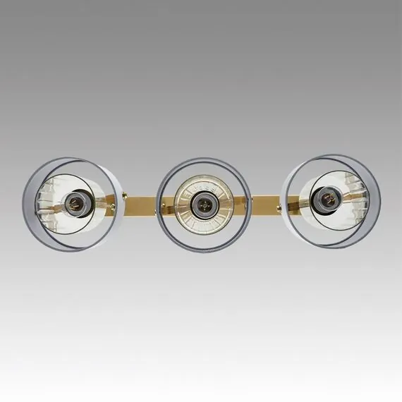 LUMION 6592/3A MODERNI LN25 323 латунь/серый, металл/текстиль, стекло Подвес E14 3*40W 220V JANE, изображение 3