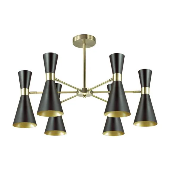 LUMION 3662/6C MODERNI LN18 180 античная бронза/матовый черный Люстра потолочная E14 6*60W 220V QUINN