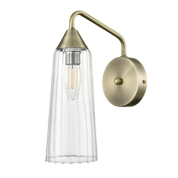 LUMION 6584/1W MODERNI LN25 94 бронза/прозрачный, металл/стекло Бра E14 1*40W 220V DOLIANA