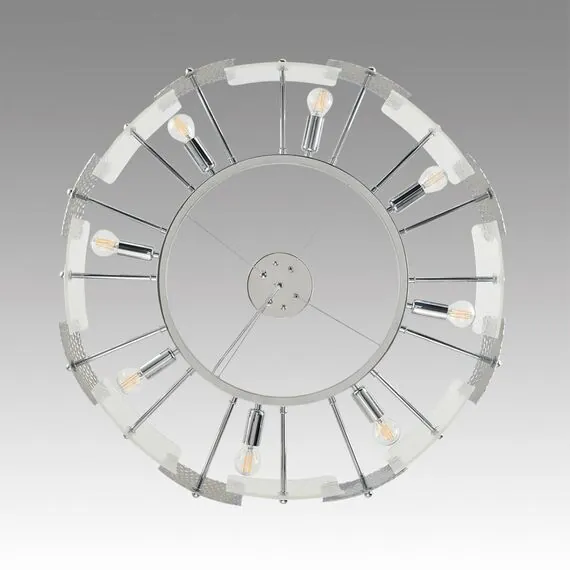 LUMION 6588/8 MODERNI LN25 146 хром/тонированное стекло, металл/стекло Люстра подвесная E14 8*40W 220V LIBERTI, изображение 4