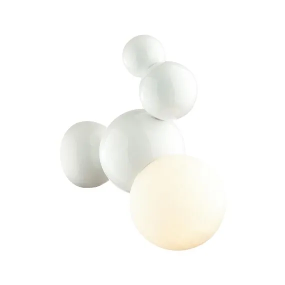 LUMION 6565/1W MODERNI LN25 118 белый/белый матовый/металл/стекло Бра E27 1*40W 220V BLASEN, изображение 5