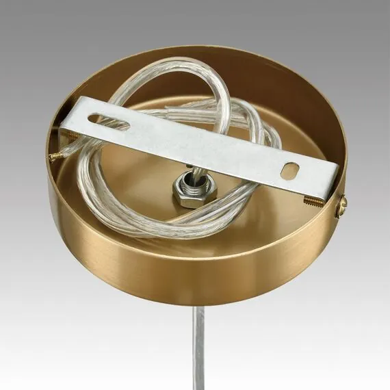 LUMION 6593/1 MODERNI LN25 324 латунь/белый, металл/текстиль, стекло Подвес E14 1*40W 220V JANE, изображение 6