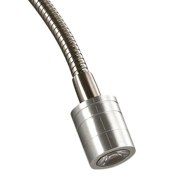 LUMION 3745/1A MODERNI LN19 127 никель/белый, металл/текстиль Бра E14 40W+LED 3W 4000K 220V NIKKI, изображение 3