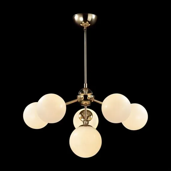 LUMION 6536/6C MODERNI LN23 112 золотой Люстра потолочная E27 6*40W 220V MARSHA, изображение 3