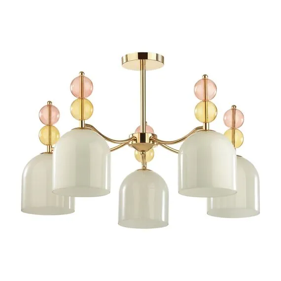 LUMION 4589/5C MODERNI LN22 97 золотой Люстра потолочная E27 5*40W 220V GILLIAN