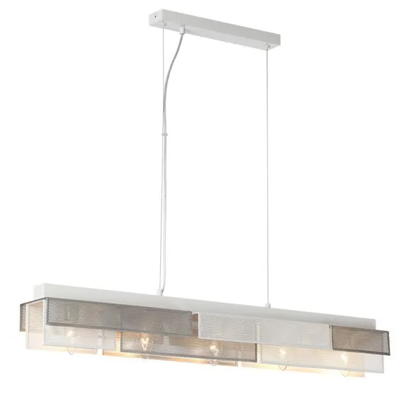 LUMION 8006/5A MODERNI LN25 164 белый/никель, белый металл/металл Подвесной светильник Е14 5*40W 220V DANA, изображение 5