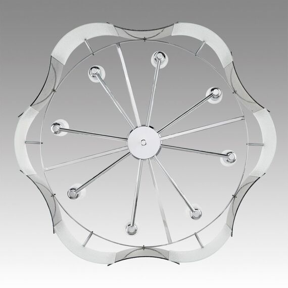 LUMION 6594/8 MODERNI LN25 148 хром/тонированное стекло, металл/стекло Люстра подвесная E14 8*40W 220V DANDY, изображение 4