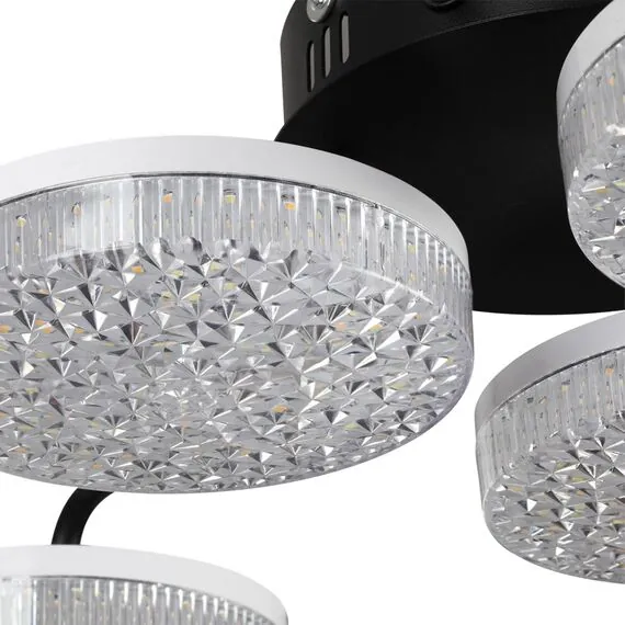 LUMION 8236/6CL LEDIO LN25 000 черный, металл/акрил Люстра потолочная с пультом ДУ LED 85W 3000-6000К 220V DIDANA, изображение 4