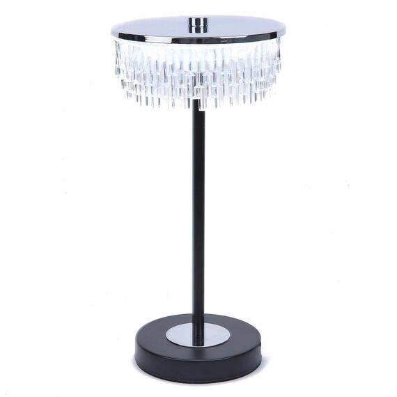 LUMION 8204/1TL LEDIO LN25 393 серебро/черный/прозрачный, металл/акрил Настольная лампа LED 7W 4000К 220V SATIANA, изображение 5