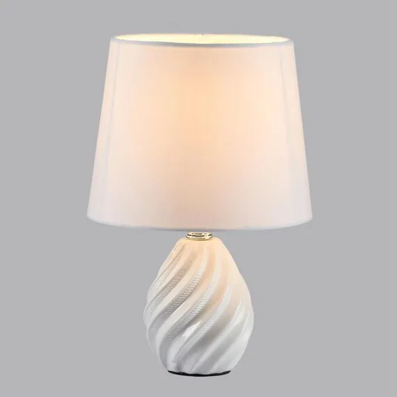 LUMION 8143/1T MODERNI LN25 000 белый, керамика/текстиль Настольная лампа Е27 1*60W 220V KEILA, изображение 4