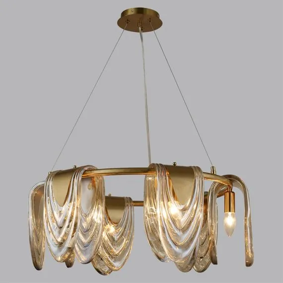 LUMION 6515/6 NEOCLASSI LN23 46 латунь Люстра E14 6*40W 220V OCHRE, изображение 3