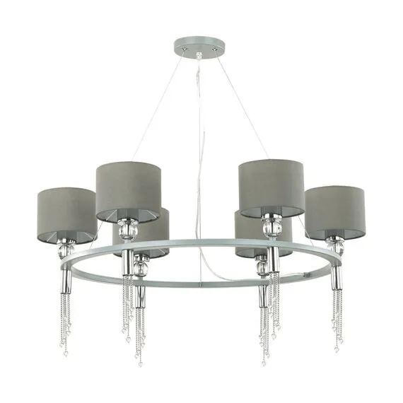 LUMION 4515/6 NEOCLASSI LN20 66 хром, серый Люстра E27 6*60W 220V SANTIAGO