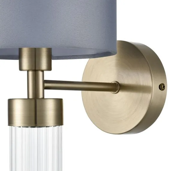 LUMION 8108/1W MODERNI LN25 131  латунь титаниум/серый, металл/текстиль/стекло Бра E14 40W 220V DAMONA, изображение 4