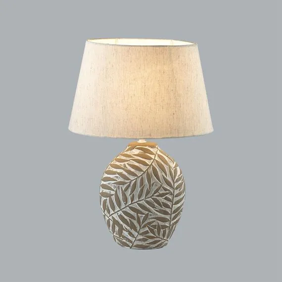 LUMION 8134/1T MODERNI LN25 381 бежевый, керамика/текстиль Настольная лампа E27 1*60W 220V RAMORA, изображение 4