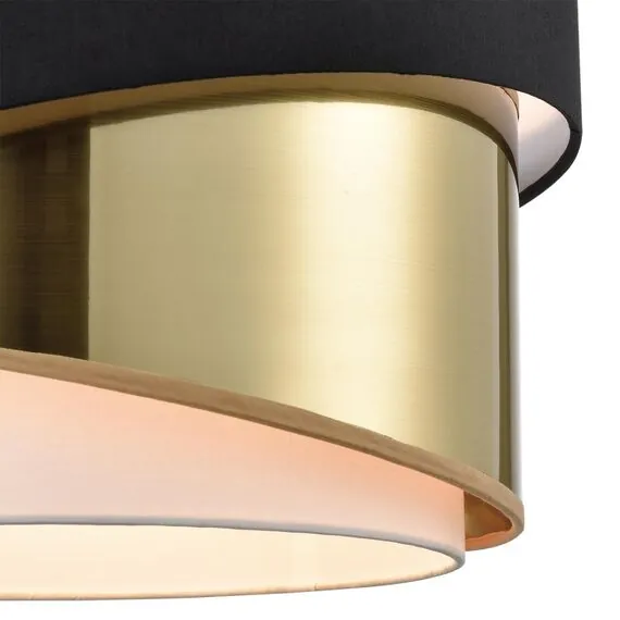 LUMION 8041/3 MODERNI LN25 136 никель/черный/золото/белый, металл/текстиль Подвесной светильник Е27 3*60W 220V INDIRA, изображение 6