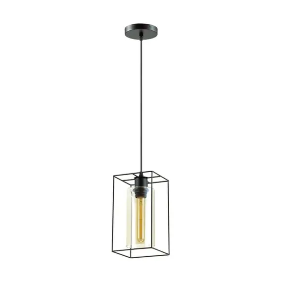 LUMION 3728/1 SUSPENTIONI LN19 335 черный Подвес E27 1*60W 220V ELLIOT