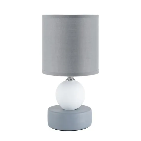 LUMION 8181/1T MODERNI LN25 000 серый, керамика/текстиль Настольная лампа E14 1*40W 220V LALANA