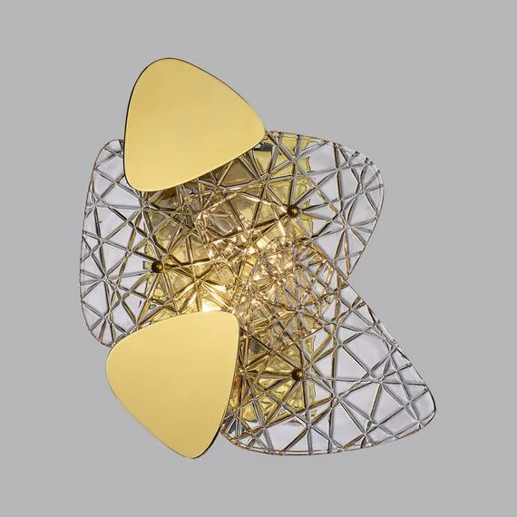 LUMION 6582/2W NEOCLASSI LN25 50 золотой/прозрачный, золотой металл/стекло, металл Настенный светильник E14 2*40W 220V QUEENY, изображение 3