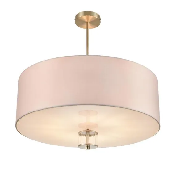 LUMION 8109/7C MODERNI LN25 129 латунь титаниум/бежевый, металл/текстиль/стекло Люстра потолочная E14 7*40W 220V DAMONA, изображение 3