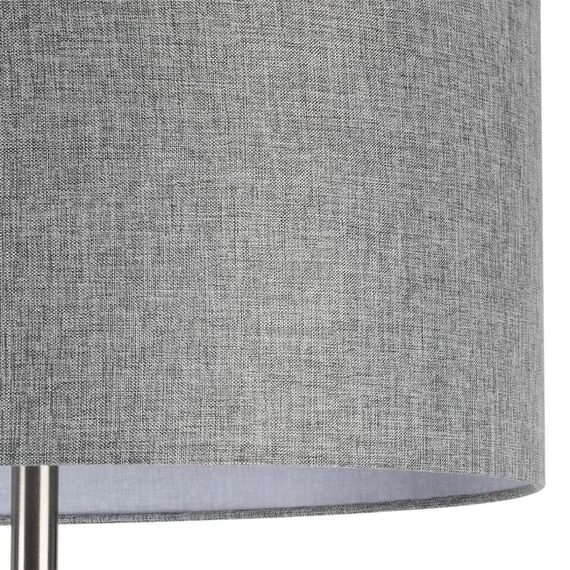 LUMION 8251/2F MODERNI LN25 000  никель/серый, металл/текстиль Торшер Е27 2*60W 220V NIKKI, изображение 9