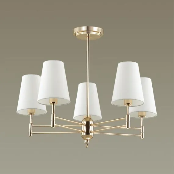 LUMION 4436/5C NEOCLASSI LN20 72 золотой, белый Люстра потолочная E14 5*40W 220V DORIS, изображение 4