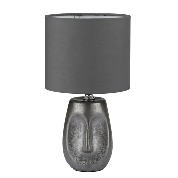 LUMION 8147/1T MODERNI LN25 000 серый, керамика/текстиль Настольная лампа Е27 1*60W 220V AKIVI