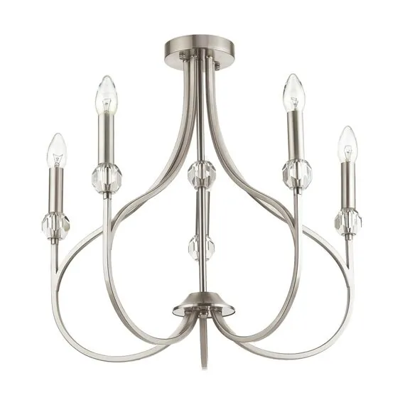 LUMION 4495/5C NEOCLASSI LN20 83 никель Люстра потолочная E14 5*60W 220V MACKENZIE