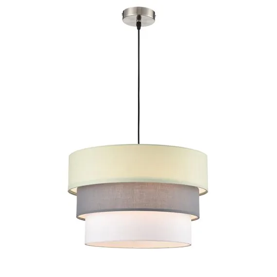 LUMION 8039/3 MODERNI LN25 133 никель/мятный/серый/белый, металл/текстиль Подвесной светильник Е27 3*60W 220V ILAIDA, изображение 4