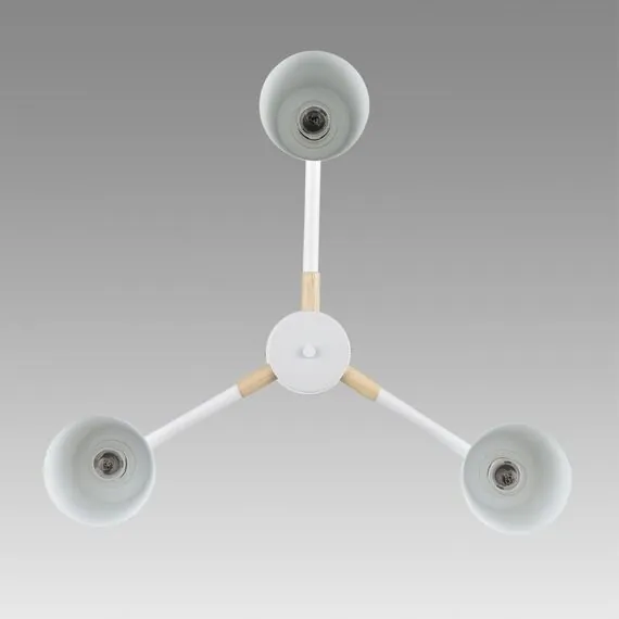 LUMION 8097/3C MODERNI LN25 269 белый/белый металл, дерево/металл Люстра потолочная Е27 3*60W 220V ROSALINA, изображение 5