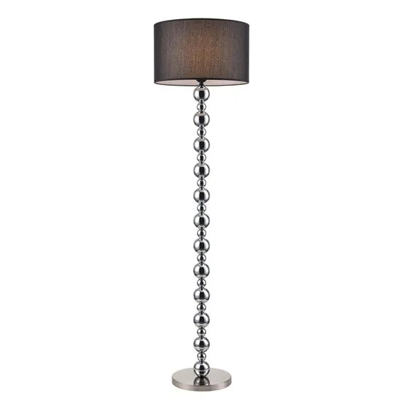 LUMION 8079/1F NEOCLASSI LN25 369 хром/черный металл/текстиль Торшер E27 1*60W 220V NAVILA, изображение 6