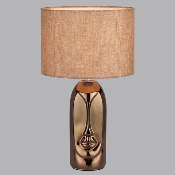 LUMION 8149/1T MODERNI LN25 000 бронза/бежевый, керамика/текстиль Настольная лампа Е27 1*60W 220V AKIVI, изображение 4
