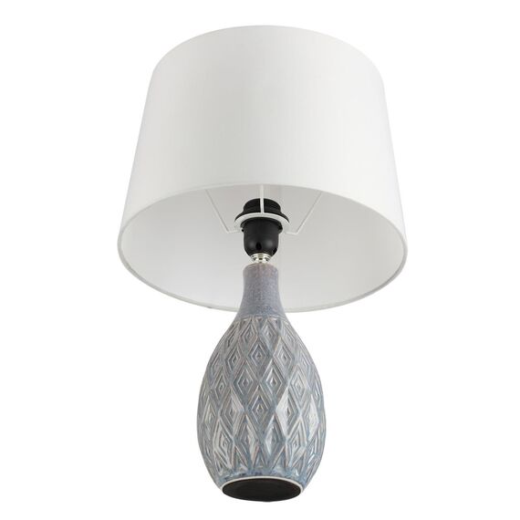 LUMION 8138/1T MODERNI LN25 000 серый/белый, керамика/текстиль Настольная лампа Е27 1*60W 220V YARA, изображение 3