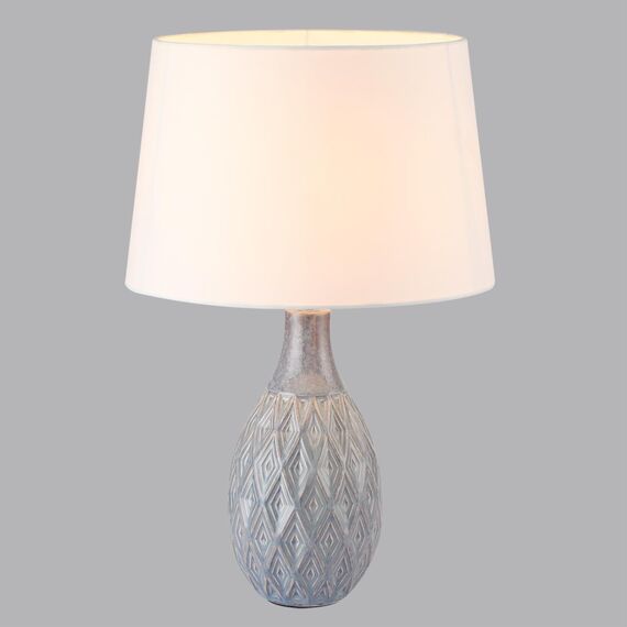 LUMION 8138/1T MODERNI LN25 000 серый/белый, керамика/текстиль Настольная лампа Е27 1*60W 220V YARA, изображение 4