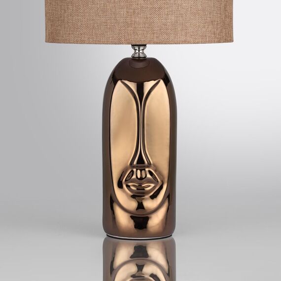 LUMION 8149/1T MODERNI LN25 000 бронза/бежевый, керамика/текстиль Настольная лампа Е27 1*60W 220V AKIVI, изображение 6