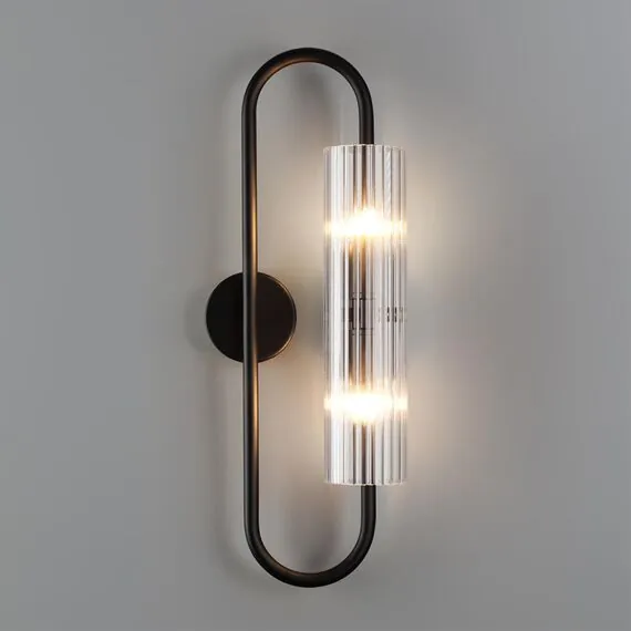 LUMION 6561/2W SUSPENTIONI LN25 241 черный/прозрачный/металл/стекло Бра G9 2*20W 220V TORONTO, изображение 3