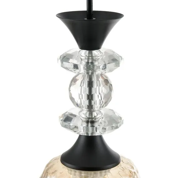 LUMION 8056/1A SUSPENTIONI LN25 311 черный/амбер металл/стекло Подвесной светильник E27 1*60W 220V ELENIKA, изображение 3