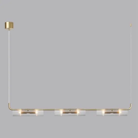 LUMION 6560/6 SUSPENTIONI LN25 239 золотой/прозрачный/металл/стекло Подвес G9 6*20W 220V TORONTO, изображение 3