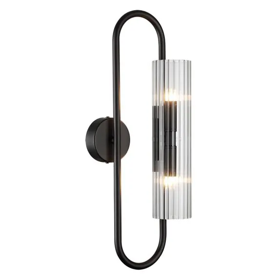 LUMION 6561/2W SUSPENTIONI LN25 241 черный/прозрачный/металл/стекло Бра G9 2*20W 220V TORONTO, изображение 4